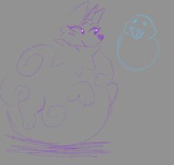 doodle fat fat_fetish furry furry_only inflation inflation_fetish kittisnawt