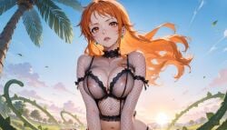 ai_generated female female_only lingerie nami_(one_piece) one_piece only4uart