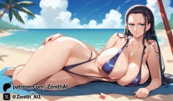 ai_generated bikini female female_only nico_robin one_piece zenithai