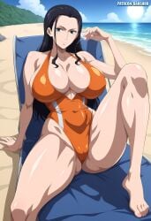 ai_generated banshou female female_only nico_robin one_piece swimsuit