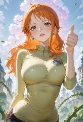 ai_generated female female_only nami_(one_piece) one_piece only4uart