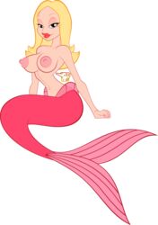 1girls alpha_channel american_dad areola big_breasts bimbo blonde_hair breasts busty cleavage female female_only for_sticker_use francine_smith gomi-sama hair lipstick mermaid mermaid_tail milf nipples no_background no_bra png shirtless solo sticker_template topless transparent_background transparent_png voluptuous