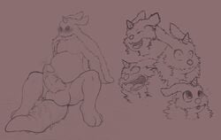 balls bandai blush chubby cum cum_on_self cum_on_tail digimon dripping expressions gabumon horn humanoid_penis male male_only monochrome opencanvas pelt penis reclining redras_shoru scalie sitting solo spread_legs spreading thick_penis tongue tongue_out vein veiny_penis