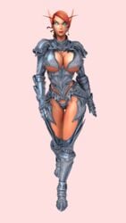 1girls 3d animated armor blood_elf bouncing_breasts breasts dmra elf female female_only huge_breasts leman looking_at_viewer panties pointy_ears solo walk_cycle walking wide_hips world_of_warcraft