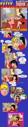 2girls archie_comics ass betty_and_veronica betty_cooper biesiuss black_hair blonde_hair blue_eyes breasts female high_heels kissing multiple_girls nude pussy skirt veronica_lodge yuri