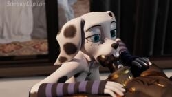 101_dalmatian_street 101_dalmatians 16:9 3d 3d_animation animal_genitalia animated anthro blender_(artwork) breasts canid canine canine_genitalia canis dalmatian digital_media_(artwork) disney dolly_(101_dalmatians) domestic_dog duo fellatio female genitals hi_res high_framerateno_sound jackal kneeling knot male male/female mammal mayosplash oral outside penile picti sex short_playtime sneakylupine tagme video widescreen