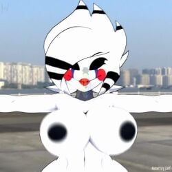 1girls bouncing_breasts breasts breasts_out cryptiacurves fazclaire's_nightclub female female_only five_nights_at_freddy's funny jiggling_breasts marie_(cally3d) marie_(cryptia) marionette_(fnaf) masteryorg0 meme puppet_(fnaf) silly smiling_at_viewer solo tagme video white_pupils white_skin