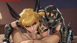 absurd_res ai ai_art ai_generated ass azure993 balls blowjob blowjob_face breasts erection fellatio female female_focus gigantic_cock gigantic_dick girly hi_res high_quality high_resolution highres indoors large_cock large_dick lips lipstick long_hair looking_at_viewer looking_down magik_(illyana_rasputin) magik_(marvel_rivals) makeup male marvel marvel_comics marvel_rivals monster_cock monster_dick nipples nude open_mouth parted_lips penis pov pussy ripped_clothing sex solo_focus spread_legs straight sucking sucking_penis superhero superheroine testicles thighs uncensored