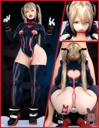 :>= big_ass big_breasts blowjob blowjob_face body_modification bodysuit corruption dead_or_alive drone dronification fellatio ibex-cg ibex_(company) marie_rose mind_break mind_control transformation