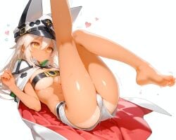 ai_generated feet feet_up guilty_gear ramlethal_valentine