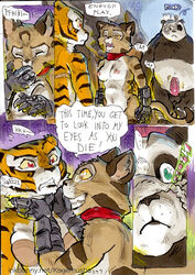 asphyxiation bear better_late_than_never breasts daigaijin english_text feline female inkbunny_username insane kung_fu_panda male mammal master_po_ping master_tigress mei_ling nipples nude page_349 panda penis pussy straight strangling text