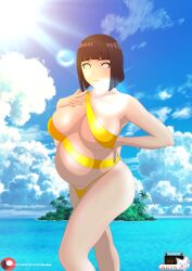 big_breasts bikini boruto:_naruto_next_generations breasts commission hyuuga_hinata karlen_vardanyan legs milf mother naruto naruto_(series) pregnant pregnant_female swimsuit swimwear