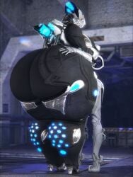 big_ass big_breasts breasts bubble_butt female huge_ass huge_breasts nezha_(warframe) nova_(warframe) qzk_forte thick_thighs warframe wide_hips