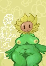 1girls anthro anthrofied ass breasts breasts female flora_fauna plant plant_girl plant_humanoid plantie plants_vs._zombies plants_vs_zombies popcap_games pussy sunflower_(pvz)