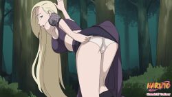 ass ass_focus bitch blonde_hair boruto:_naruto_next_generations female female_pervert female_sub hooker ino_yamanaka long_hair naruto naruto_(series) nature panties pervert prostitute prostitution sex_invitation solo submission white_panties