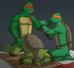 4kids_entertainment anal anal_sex anthro brothers donatello donatello_(2003) donatello_(tmnt) duo furry furry_only incest male michelangelo michelangelo_(2003) msobscure penetration raphael reptile scalie sibling teenage_mutant_ninja_turtles teenage_mutant_ninja_turtles_(2003) tmnt tmnt_2003 turtle yaoi