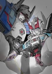 cuntboy fortress_maximus intersex male presenting_pussy prowl_(transformers) pussy transformers transformers_idw