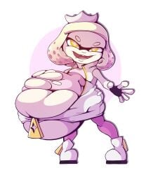 inkling malachi pearl_(splatoon) ripped_clothing soft_vore splatoon struggling struggling_prey vore vore_belly