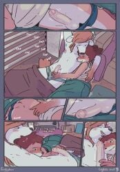 2boys anthro balls comic funkybun furry gay handjob male male/male penis tagme yaoi