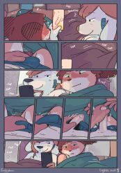 2boys anthro comic funkybun furry gay male male/male masturbation penis phone rose_(funkybun) tagme yaoi