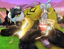 anthro anthro_only canine canine_penis feral gay mainnm-e male_only muscular original_character pokemon raikou zoophilia