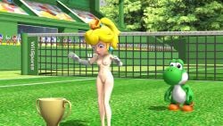 animated ass blonde_hair blush breasts covering covering_breasts covering_crotch crowd crown dress earrings embarrassed embarrassed_nude_female enf exposed_ass exposed_breasts exposed_pussy gloves humiliation mario_(series) mario_power_tennis mario_tennis masterzenus medium_breasts music naked nude pink_dress ponytail princess_peach public_nudity pussy screaming sfm sound source_filmmaker stripped_naked suddenly_naked tagme tennis_court toad_(mario) tongue trophy video wardrobe_malfunction white_gloves yoshi