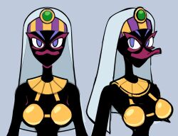 alien alien_girl alien_humanoid duck_bill duck_dodgers female female_focus female_only looking_at_viewer looney_tunes martian martian_(duck_dodgers) queen_tyr'ahnee side_glance thegalactabee warner_brothers