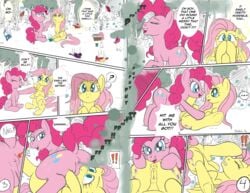 ! ? anus avian bird blanket blue_jay bottle cardinal cup cutie_mark death english_text equine eyelashes fart flower fluttershy_(mlp) friendship_is_magic gassipon kyokimute mammal my_little_pony pegasus picnic_basket pinkie_pie_(mlp) plant pussy straight_hair text tree wings