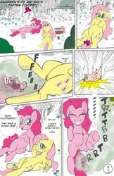 ! anus avian bird blanket blush bottle cup cutie_mark death english_text equine eyelashes fart flower fluttershy_(mlp) friendship_is_magic gassipon kyokimute mammal my_little_pony pegasus picnic_basket pinkie_pie_(mlp) plant pussy straight_hair text tree wings