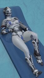 1girls 3d ada-1 blue_eyes bungie destiny_(game) exo gottogure its-gergless medium_breasts micro_bikini robot robot_girl robot_humanoid white_body