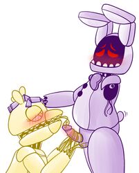 avian bird chicken faceless_male five_nights_at_freddy's five_nights_at_freddy's_2 lagomorph mammal penis rabbit snaxattacks straight wires withered_bonnie withered_chica