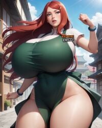 1girls ai_generated big_breasts female_only huge_breasts kushina_uzumaki kw0337 large_breasts milf naruto naruto_(series) naruto_shippuden red_hair solo solo_female tagme thick_thighs uzumaki_kushina