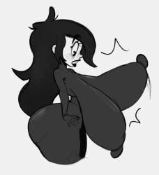 1girls adult_swim alternate_breast_size big_ass big_breasts big_butt black_hair bouncing_breasts bubble_ass bubble_butt emma_fairfax female huge_breasts long_hair looking_back melinda_(unicorn:_warriors_eternal) monugi_doodles_(artist) thick_thighs unicorn:_warriors_eternal voluptuous voluptuous_female wide_hips