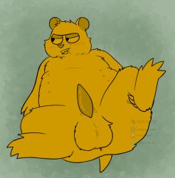 animal_genitalia anthro big_balls erection fat fat_ass furry grudge_(making_fiends) hamster inviting_to_sex looking_away making_fiends male_only orange_fur overweight overweight_male presenting_hindquarters rodent