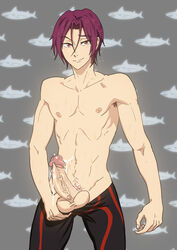 1boy anma armpit_hair armpits free! male male_only rin_matsuoka solo tagme