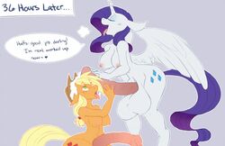 1girls 2015 ahe_gao alicorn alicorn_wings animal_genitalia animal_penis anthro anthrofied applejack_(mlp) areolae balls blonde_hair blush breasts breath cleavage closed_eyes cowboy_hat cum cum_in_hair cutie_mark dialogue duo earth_pony english_text equine equine_penis eyeshadow freckles friendship_is_magic furry futa_on_futa futanari green_eyes hat horn horse horsecock huge_balls huge_cock intersex large_breasts mammal my_little_pony nipples open_mouth orange_fur penis plain_background pony purple_hair rarity_(mlp) smooth_skin spunky_mutt text tongue tongue_out voluptuous white_fur wings