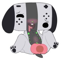 blush bulge canine canine cute disembodied_penis drooling female knot male mammal multi_nipple nintendo nipples penetration penis piebunny pussy saliva sex switch_dog vaginal_penetration vaginal_penetration video_games young