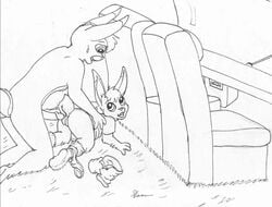 anthro balls duo furry lagomorph male mammal mike_sherman penis yaoi young