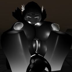 1boy 1girls 3d anus background big_breasts big_thighs black_body breasts dominus lampshaderr34 nipples nude pussy roblox robloxian sitting_on_face sitting_on_person thighs white_anus white_eyes white_pussy