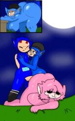 blue_fur cyan_fur majin_tubby_ oc pink_fur slendytubbies slendytubbies_3 slendytubbies_funkin_rap_or_death slendytubbies_oc teletubbies traced zoe_(fitmn_d-sides)