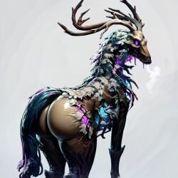 ai_generated antlers big_ass deer eldritch_horror female_only feral teratophilia undead