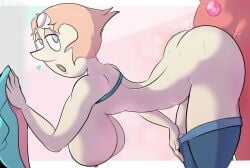 against_wall anal anal_penetration anal_sex ass breasts cartoon_network davidsanchan female gem_(species) pearl_(steven_universe) sex short_hair steven_quartz_universe steven_universe straight tagme white_skin