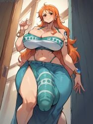 1futa ai_generated big_ass big_balls blush breasts erect_penis erection female foreskin futa_only futanari grapesss huge_breasts huge_cock large_penis looking_at_viewer nami navel nude one_piece penis solo solo_futa testicles thighs uncensored veins veiny_penis