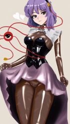 bodysuit female female_only fully_clothed latex latex_clothing reina_(pixiv84282445) satori_komeiji shiny_clothes tagme touhou