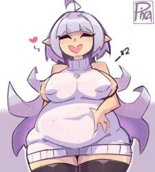 1girls belly belly_button big_breasts blush breasts erect erect_nipple erect_nipples erect_nipples_under_clothes erection erection_under_clothes erection_under_clothing female female_focus female_only hair heart leggings legs legwear nipples oc original original_character pixzapix pregnant