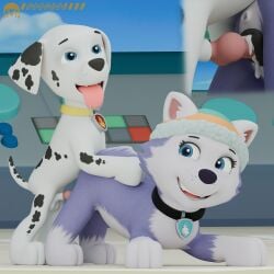 everest (paw patrol) from paw patrol by unknowndata (artist)