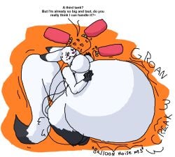 2024 6saw789 air_inflation aliasing belly belly_inflation big_belly big_breasts big_tail blush blush_lines breasts creaking digital_drawing_(artwork) digital_media_(artwork) dipstick_tail domestic_cat english_text featureless_breasts felid feline felis female gloves_(marking) heart_symbol hose hose_in_butt hose_inflation huge_belly huge_hips huge_tail huge_thighs hyper hyper_belly hyper_inflation inflation leg_markings mammal markings nude object_in_ass overweight overweight_female rumbling_stomach shaded simple_background socks_(marking) tail tail_markings talking_to_self text thick_thighs wide_hips