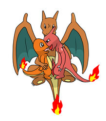 age_difference blue_eyes charizard charmander charmeleon dragon fire french_kiss frottage group kissing lizard nintendo penis plain_background pokémon_(species) pokemon pokemon_(species) precum reptile saliva scalie sex sfbwd size_difference tongue video_games