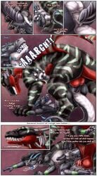 anal balls big_penis bulge comic cum cum_in_ass cum_inside dialogue dragon erection excessive_cum filled forced inflation male multiple_males overflow penetration penis rape remi sabretoothed_ermine scalie sex size_difference syrrik yaoi