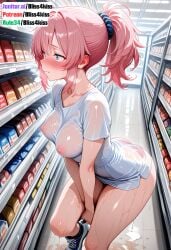 ai_generated aisle_pose anime_girl anime_style aroused_expression aroused_nipples artistic_nudity blue_eyes blush body_sweat bright_lighting close_up_breasts convenience_store curvaceous_figure detailed_anatomy detailed_background detailed_skin_texture digital_illustration dramatic_pose dripping_sweat dripping_wet dynamic_pose emotional_expression erotic_art erotic_pose explicit_anime explicit_nudity fantasy_art female_character flushed_cheeks glistening_skin glossy_finish grocery_store high_ponytail high_quality_art indoor_scene intimate_pose intricate_details large_breasts legs_spread masterpiece_quality nipples_visible nipples_visible_through_clothing no_bra nsfw_anime nsfw_content opulent_details perfect_proportions pink_hair playful_blush ponytail provocative_pose puddle puffy_nipples realistic_shading rule34_style seductive_pose see_through sensual_expression sensual_nude sexy_pose shelves_background sleek_body squatting store subtle_blush sultry_expression supermarket sweat teasing_pose uncensored vibrant_colors volumetric_lighting voluptuous_figure wet_clothes wet_floor wet_t-shirt
